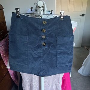 Urban outfitters BDG navy blue suede mini skirt
